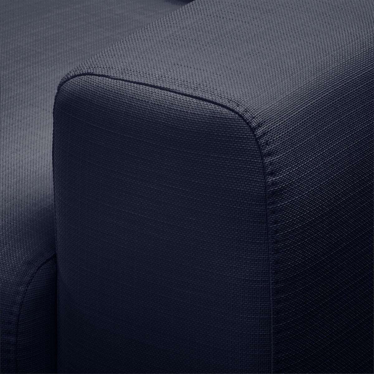 ECKSOFA - Strukturstoff - Dunkelblau, Textil (286/152cm) - home24