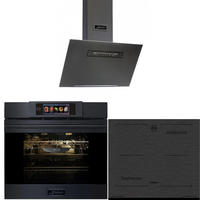 BACKOFEN-SET Multifunktions-Dampfbackofen EH 6347 + Induktionskochfeld KCT 6700 FI + Dunstabzugshaube AT 6402 ECO 60 cm - Grau, Metall (59.4/59.4/57.5cm) - Kaiser Küchengeräte