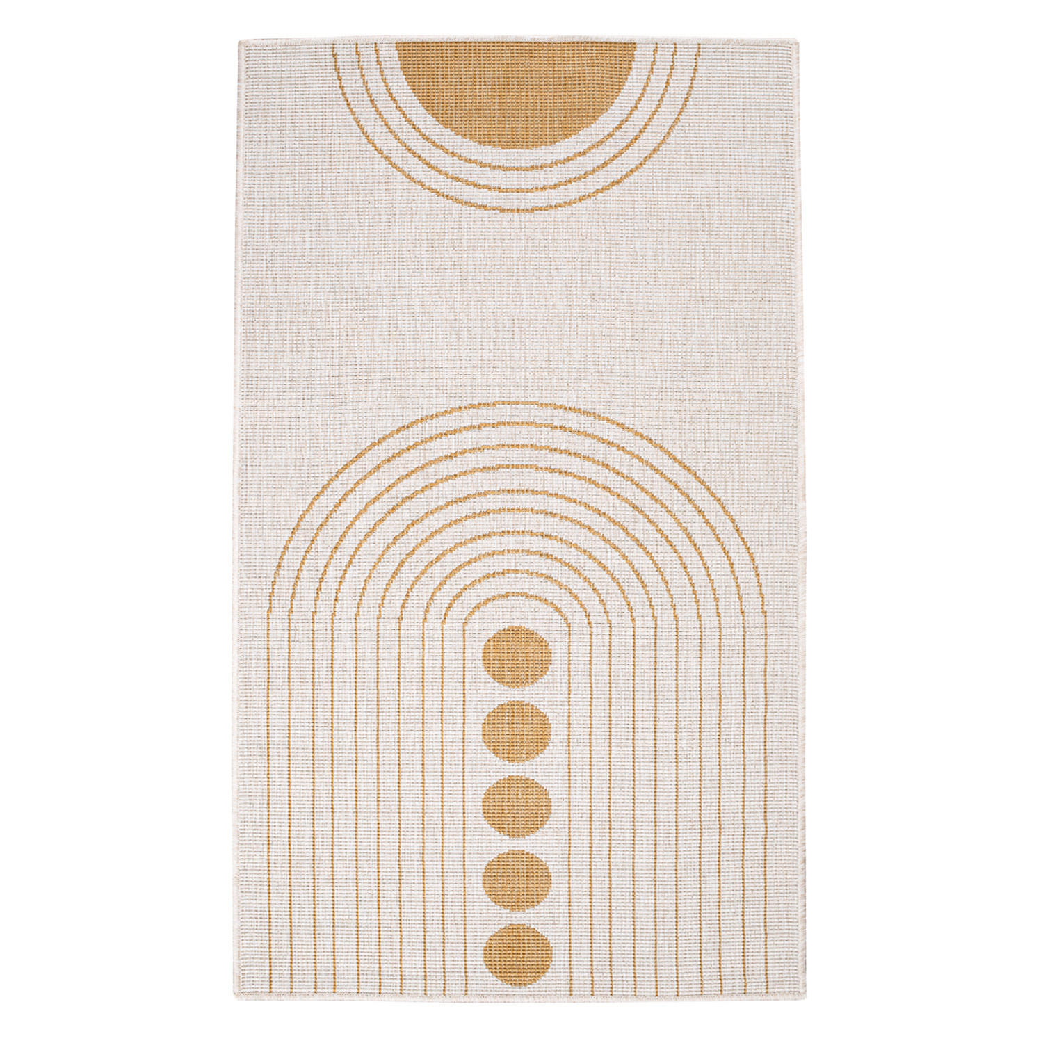 OUTDOOR-TEPPICH DuoRug 5739 Ockergelb 80x150 cm - Gelb, Textil (80/150cm) - carpet city