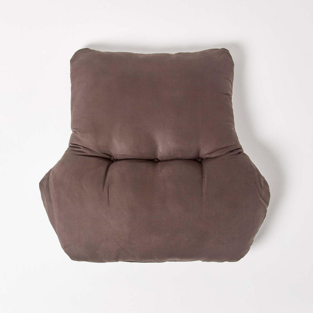 RÜCKENKISSEN braun 68/58 cm – Stützkissen für Sessel, Velours - Braun, Textil (68/15cm) - Homescapes