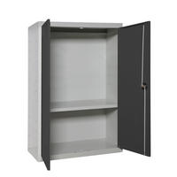 STAHLSCHRANK Amego HxBxT 90x80x40 cm 1x Fachboden Anthrazit-Grau - Anthrazit, Metall (80/90/40cm) - PROREGAL