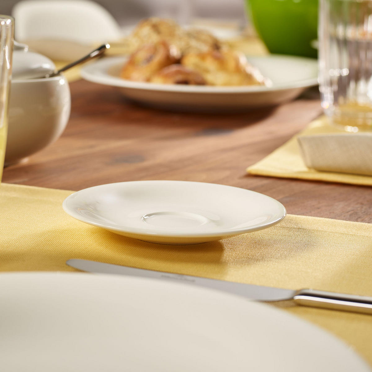 ESPRESSOUNTERTASSEN New Cottage Basic weiß ø 12 cm 6er Set - Weiß, Keramik (12cm) - Villeroy & Boch