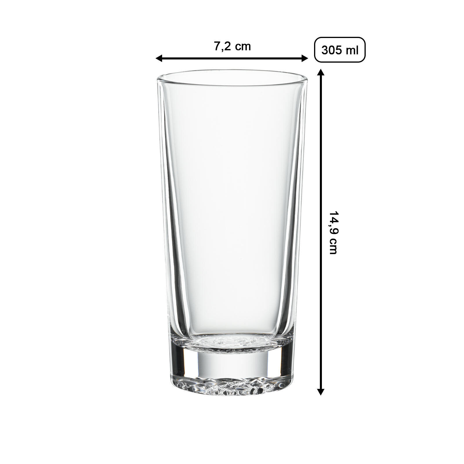 LONGDRINKGLÄSER Lounge 2.0 transparent 305 ml 12er Set - Transparent, Glas (0.305L) - Spiegelau