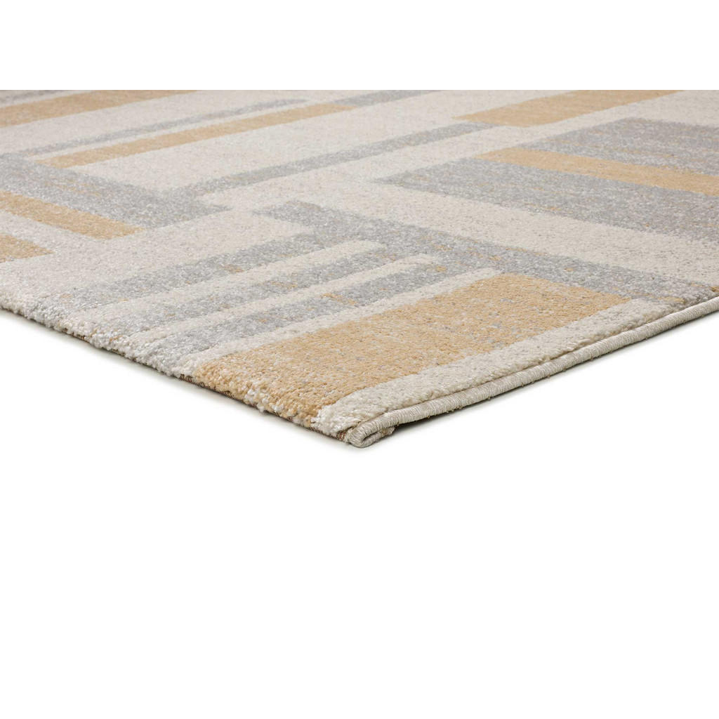 Thumbnail - Atticgo Webteppich, Grau, Beige, Textil, Grafikmuster, Rechteckig, 160x230 cm, Oeko-Tex® Standard 100, für Fußbodenheizu...