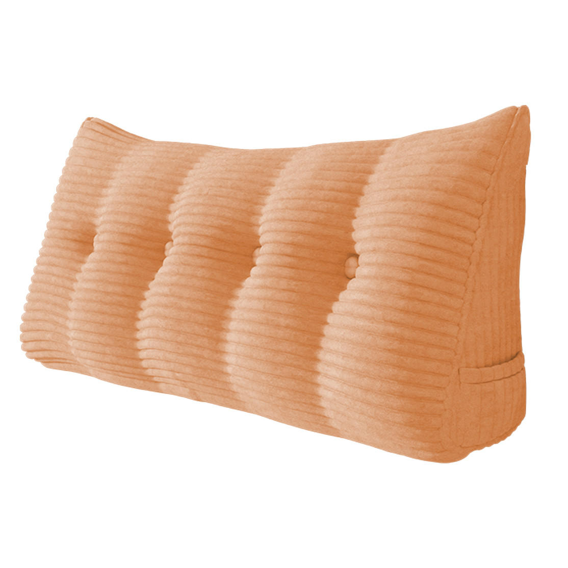 RÜCKENKISSEN für Bett Kord Pfirsichfarben 140 cm - Pink, Textil (50/140cm) - Vercart