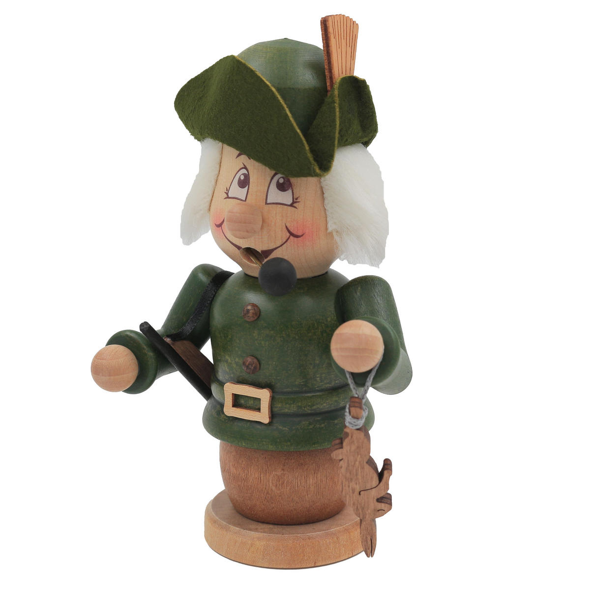 RAUCHFIGUR Wichtel Jäger 15cm - Multicolor, Holz (9/15/0.1cm)