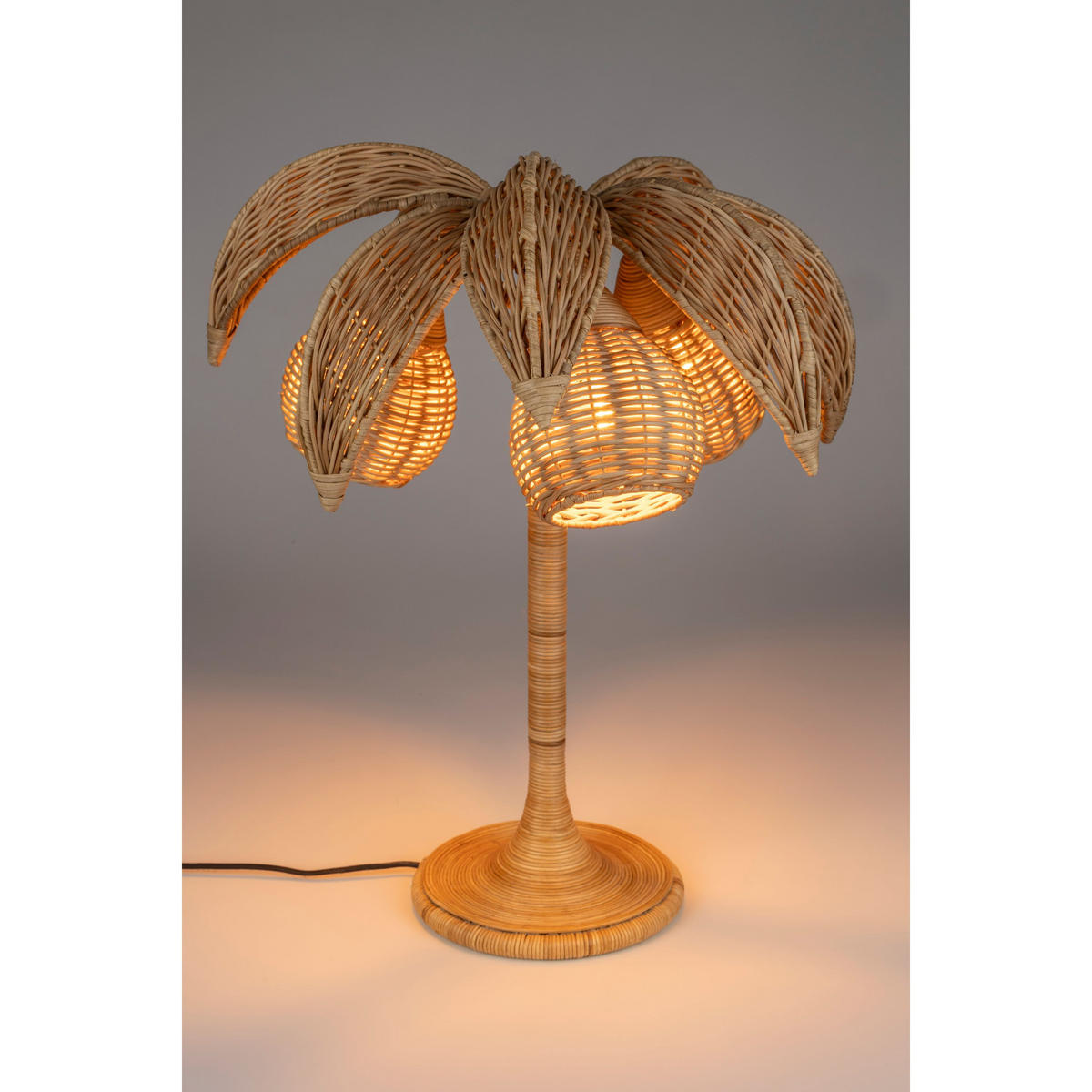 TISCHLAMPE Palmtree Braun - Braun, Metall (65/46/65cm) - Dutchbone