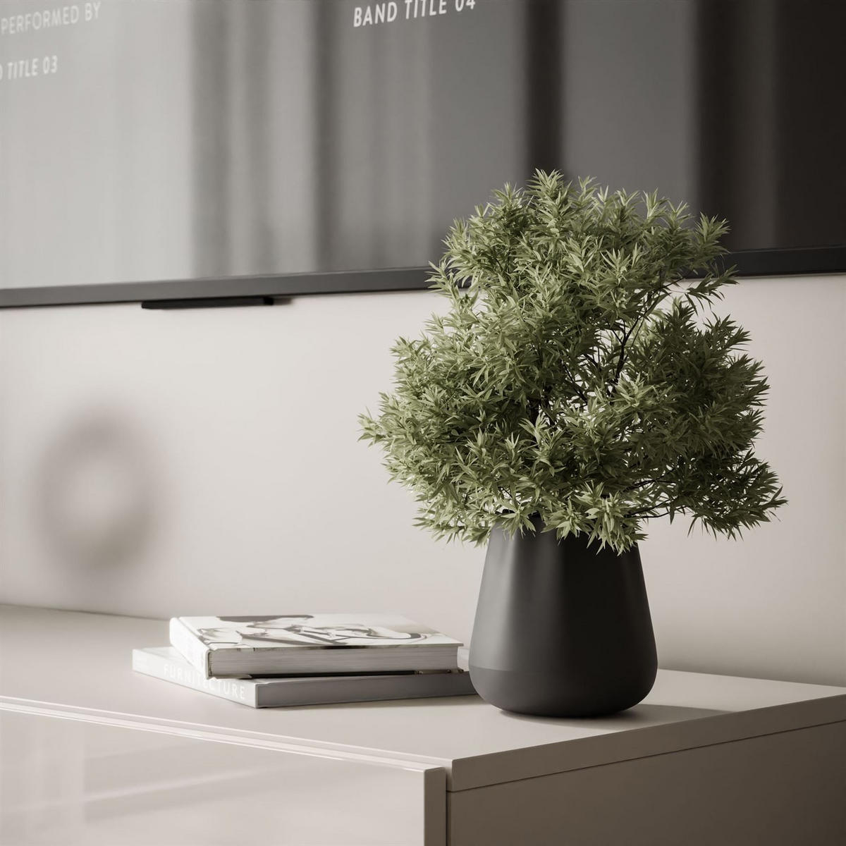 TV-SCHRANK CARMEN 125 hängend - Kaschmir, Holzwerkstoff (125/27/40cm) - Lookway