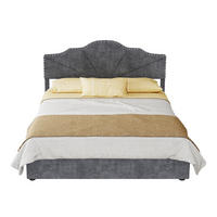 POLSTERBETT 140/200 cm mit Bettkasten, Lattenrost und Matratze, Grau - Grau, Textil (140/200cm) - Redom