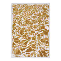 TEPPICH Flachgewebe GOLD WAVES Gelb 240 x 340 cm - Gelb, Textil (240/340cm) - Novatrend