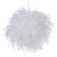 HÄNGELEUCHTE Drava 40/40/154 cm - Weiß, Naturmaterialien (40/40/154cm) - Beliani