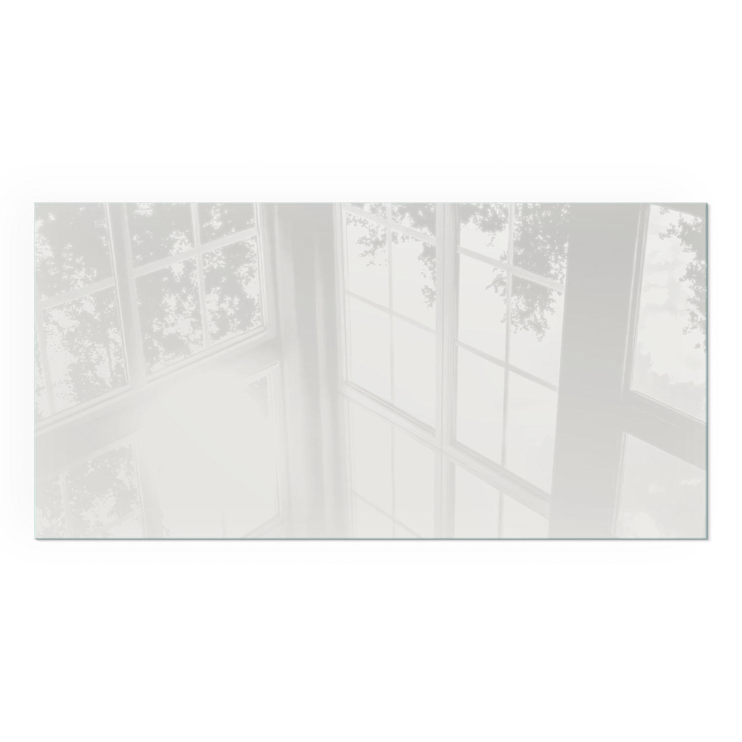 GLASPLATTE für Kamin 100x50 cm - Grau, Glas (100/50/0.4cm) - TULUP