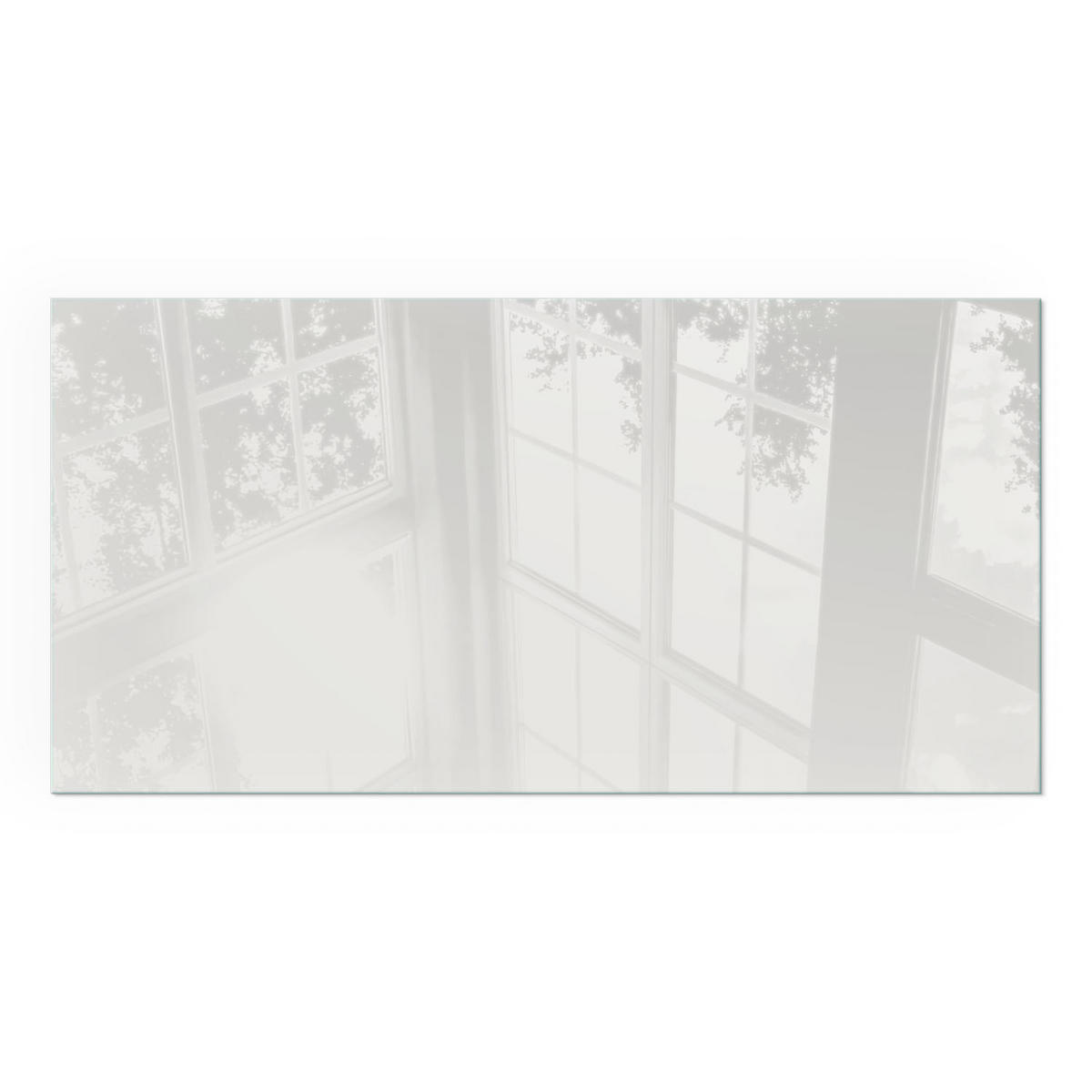 GLASPLATTE für Kamin 100x50 cm - Grau, Glas (100/50/0.4cm) - TULUP