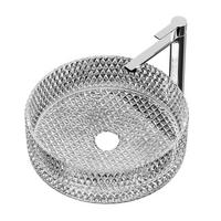 WASCHBECKEN Klarglasspüle Rund Ø36 / 11,2 cm - Weiß, Glas (36/11.2/36cm) - EMKE