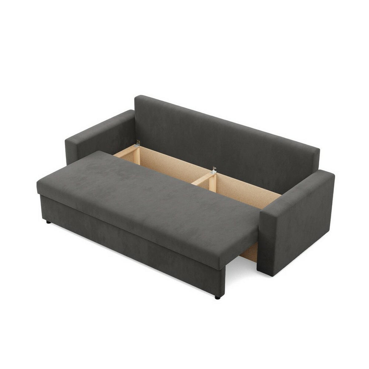 SOFA Neo mit gerader Armlehnen grau - Grau, Textil (220/85/92cm) - SIMKAM Furniture