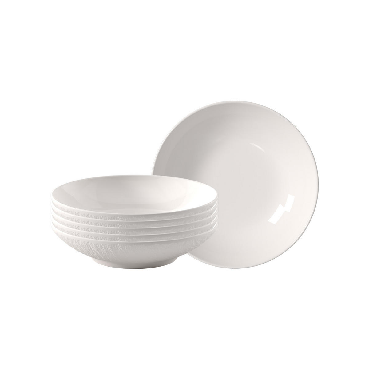 DESSERTSCHALEN Manufacture Ice weiß ø 13,2 cm 6er Set - Weiß, Keramik (13.2cm) - Villeroy & Boch