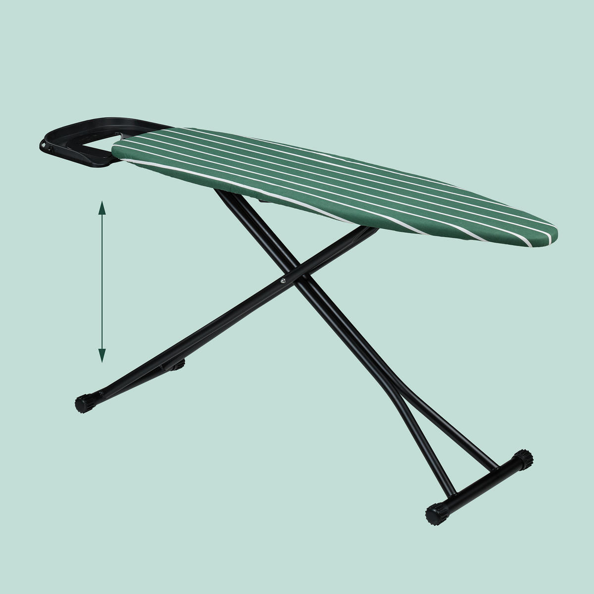 ŽEHLIACA doska - viacfarebná, kov/textil (145/40cm) - Relaxdays