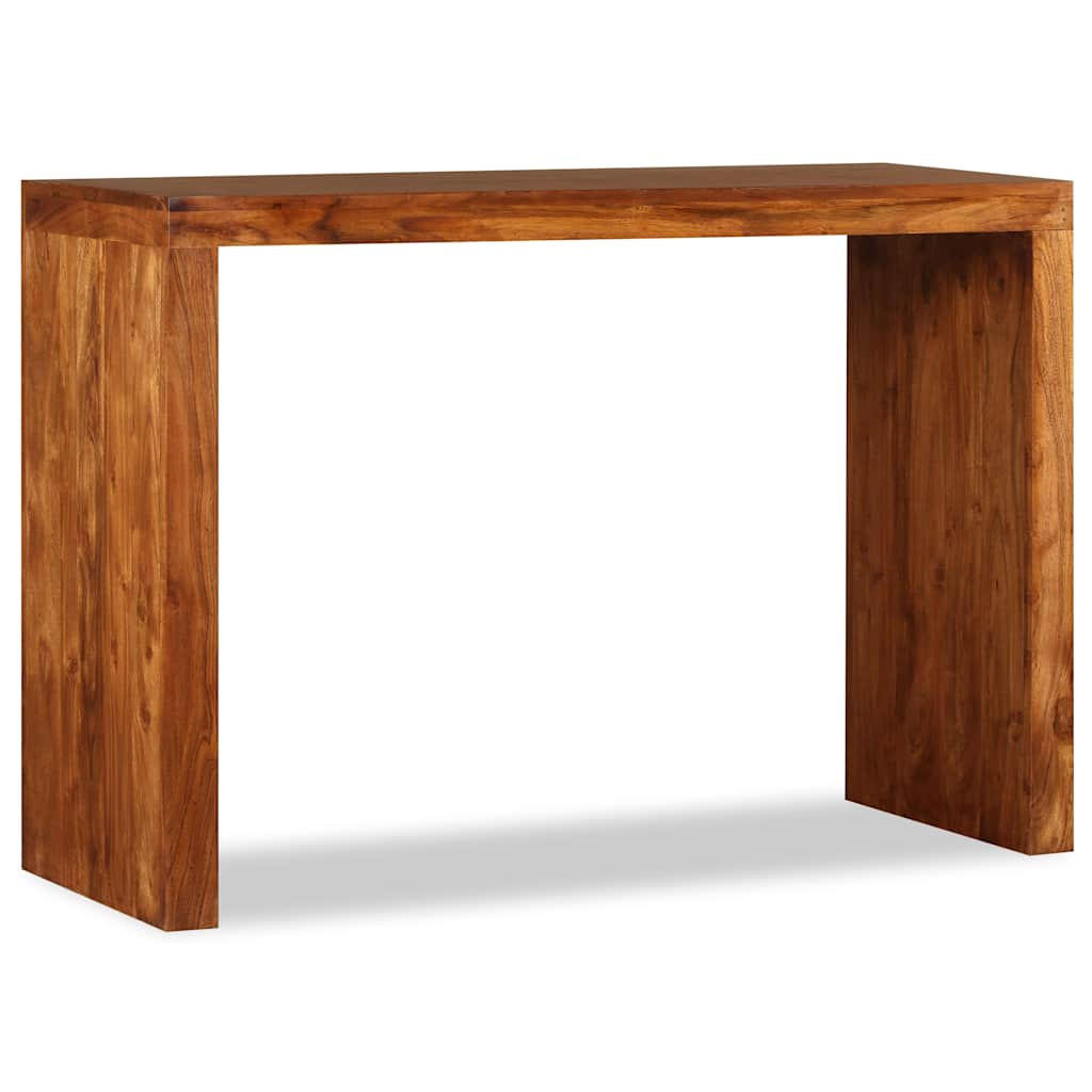 KONSOLENTISCH Massivholz Mit Honigfarbener Politur 110/40/76 Cm - Braun, Holz (110/40/76cm) - vidaXL