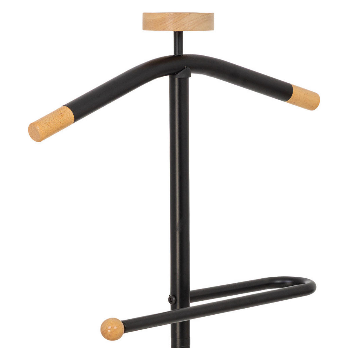 GARDEROBENSTÄNDER aus metall und holz - Schwarz, Metall (30/120/30cm) - Wanderlust