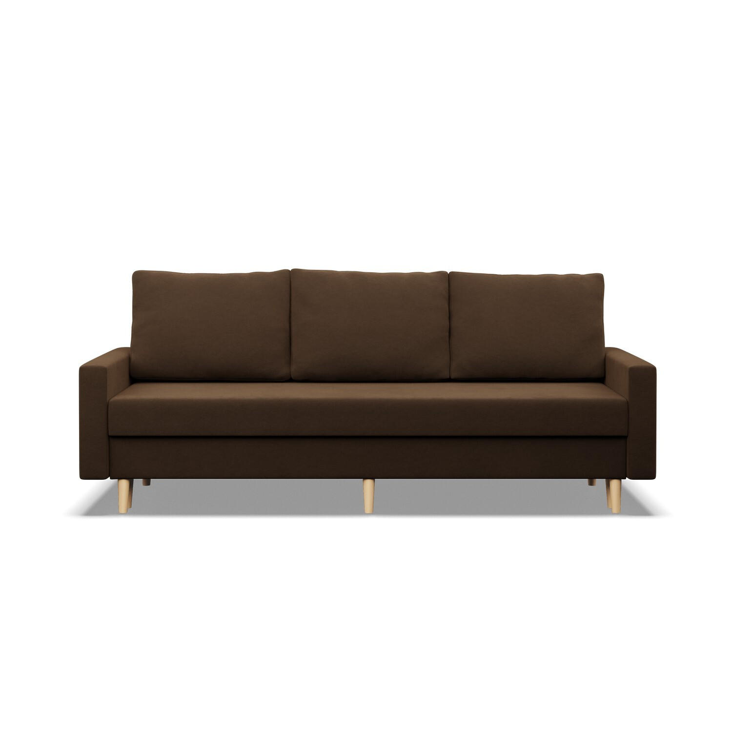 SOFA Blank braun 212/88/92 - Braun, Textil (212/88/92cm) - SIMKAM Furniture