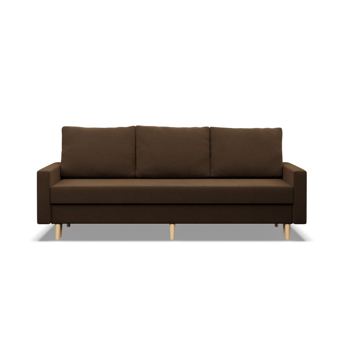 SOFA Blank braun 212/88/92 - Braun, Textil (212/88/92cm) - SIMKAM Furniture