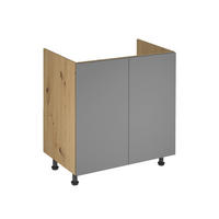 SPÜLENSCHRANK 80 cm – Nexa D80Z P/L – Beige - Beige, Holzwerkstoff (80/82/47cm) - ROYAL24_MARKT