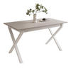 ESSTISCH ARTON II ausziehbarer Tisch 140-195 cm für 6-8 Personen - Beige/Weiß, Holzwerkstoff/Metall (140/80/77cm) - Lookway