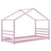 HAUSBETT Vardø - Rosa, Holz (90/200cm) - [en.casa]