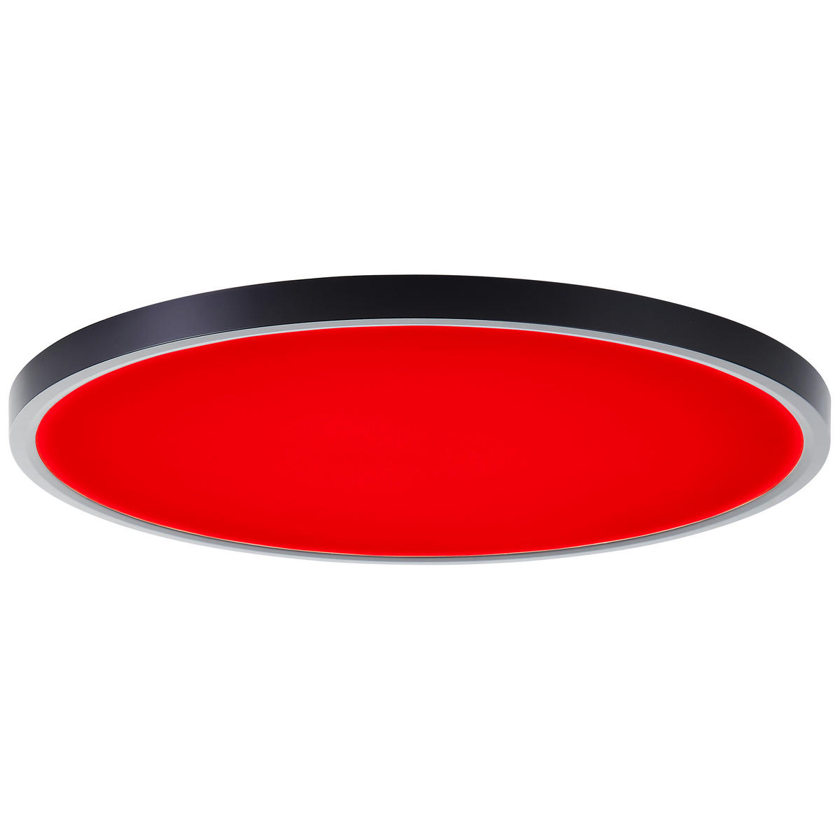 LED DECKENLEUCHTE Lotti Schwarz/Weiß 50/50/3 cm - Multicolor, Kunststoff (50/50/3cm) - Brilliant