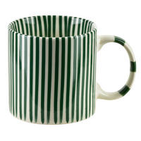 BECHER Ronnie grün 9/13/9 cm Porzellan - Grün, Keramik (0.38L) - Mondex