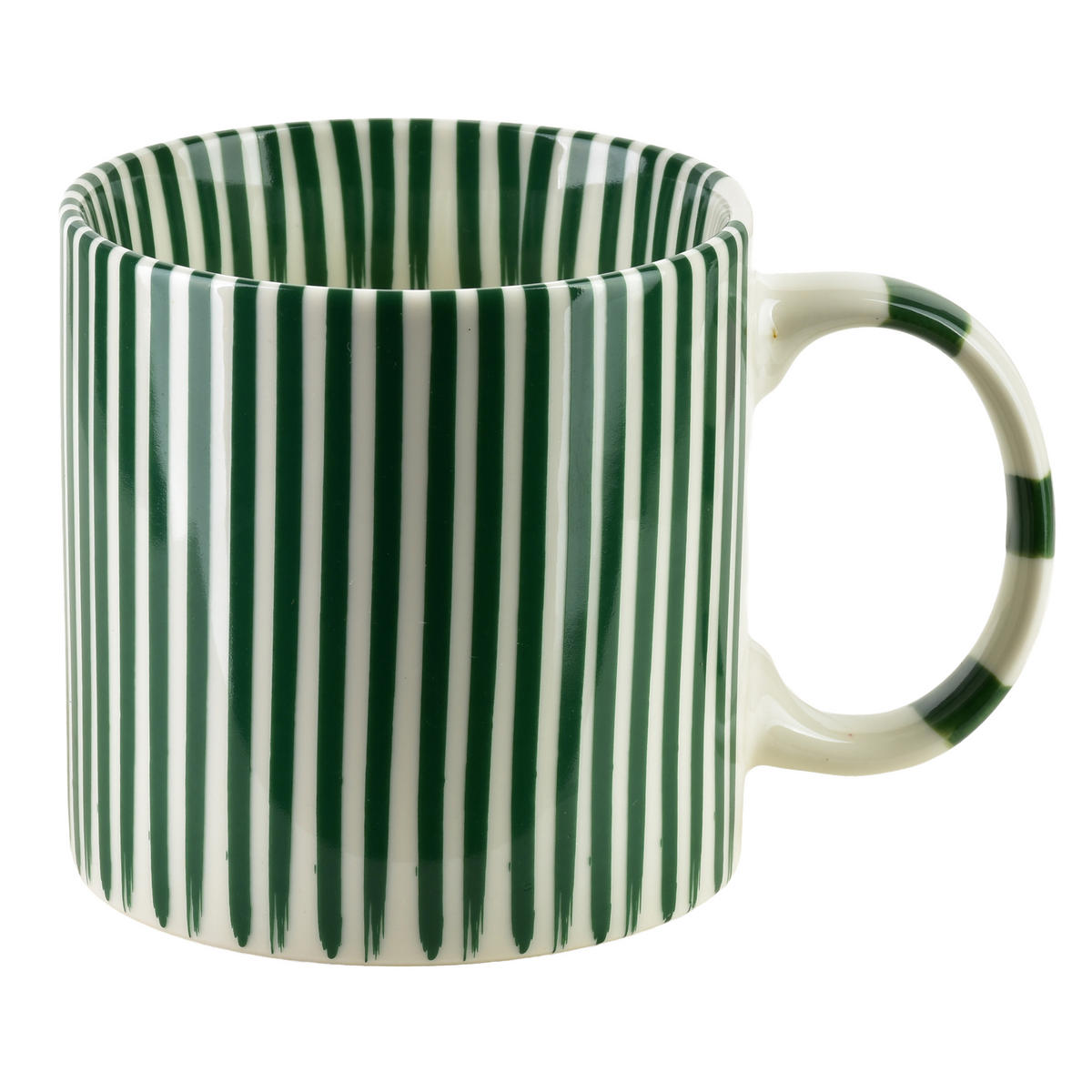 BECHER Ronnie grün 9/13/9 cm Porzellan - Grün, Keramik (0.38L) - Mondex