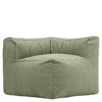 SITZSACK-SOFA Ecksessel - Grün, Textil (100/68/100cm) - icon