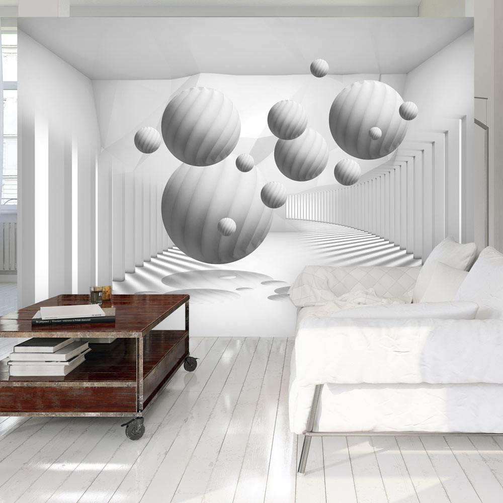 VLIESTAPETE Weiß 250/175 cm - Weiß/Grau, Textil (250/1cm) - KUNSTLOFT