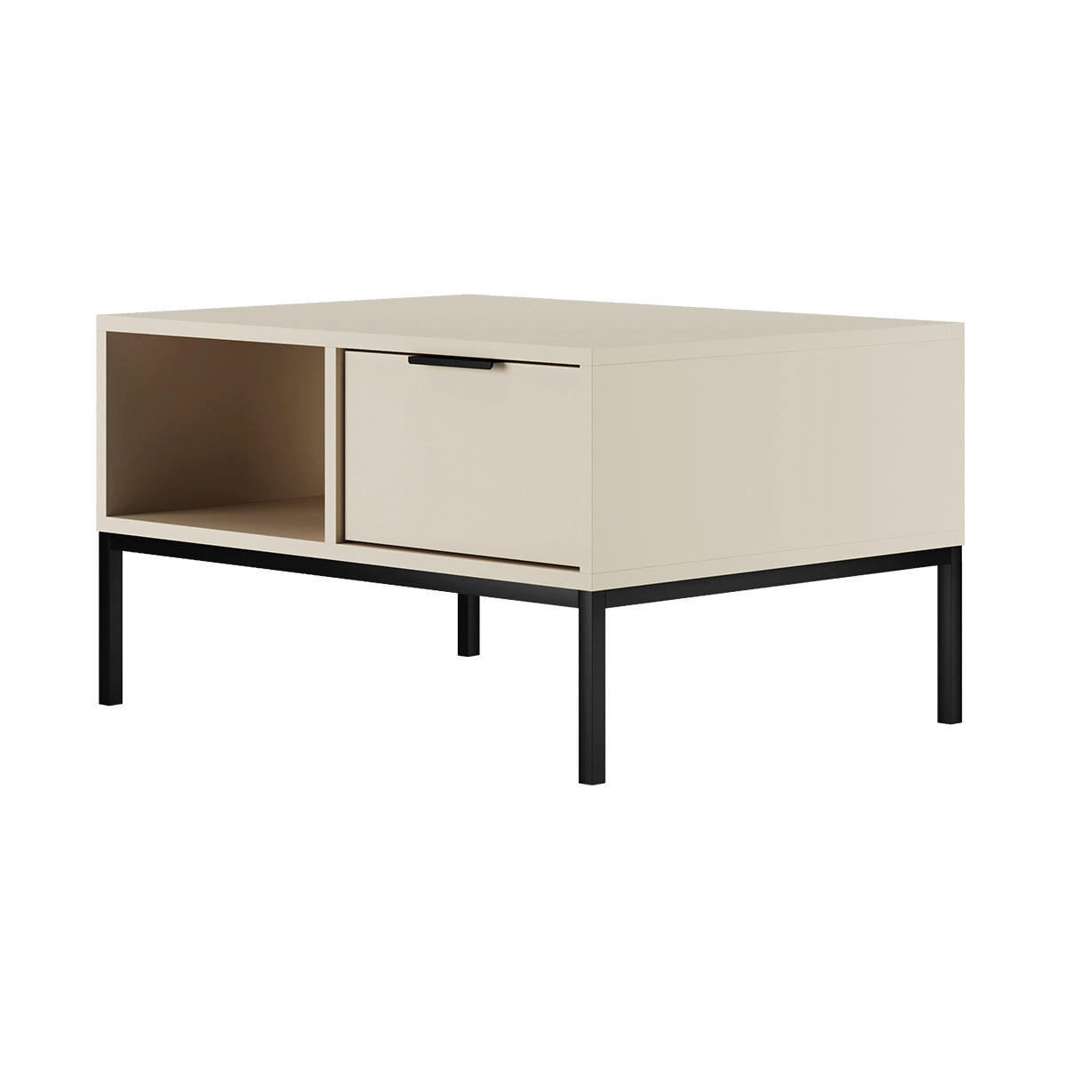 KLUBSKA MIZA Seattle Kašmir - kašmir, leseni material (60/80/45.4cm) - Petits-meubles