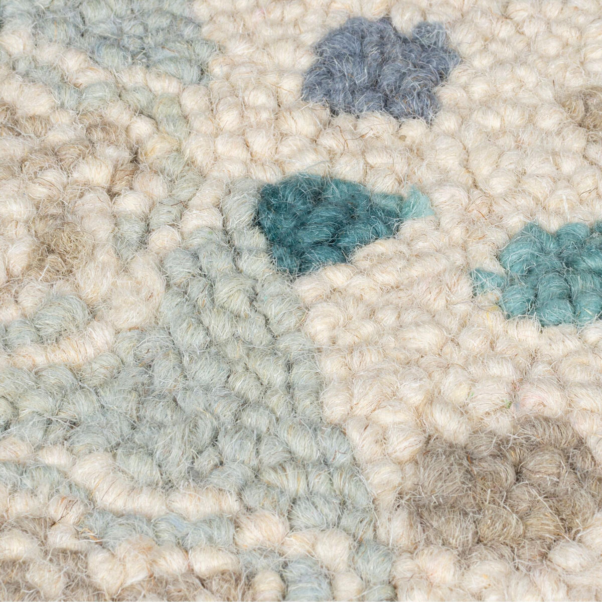 WOLLTEPPICH Patchwork, Wohnzimmer Blau Rechteckig 200x290 - Blau, Textil (200/290cm) - KADIMA DESIGN