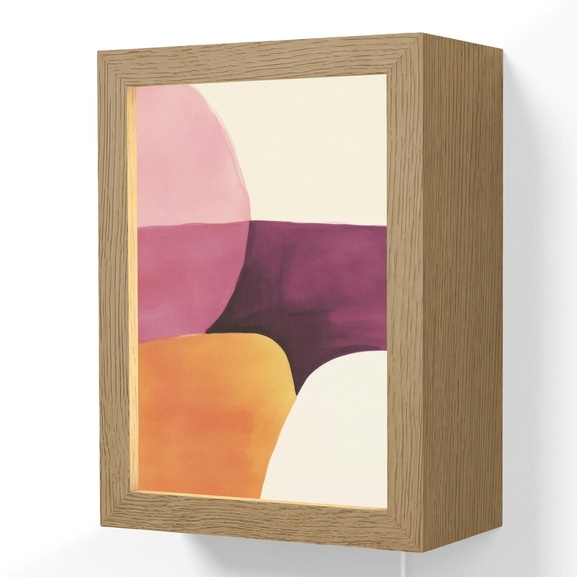 OnlyWow NÁSTĚNNÁ LAMPA Tvary - abstraktní - barevné 15x20 cm