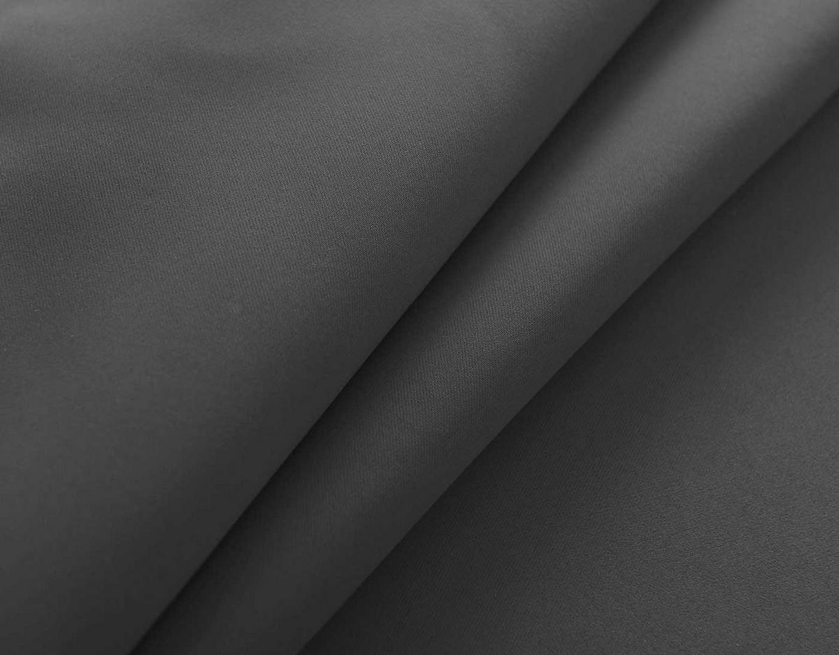 VORHANG 2ER SET NEWYORK HxB 225x140 cm Dunkelgrau - Dunkelgrau, Textil (140/225cm) - Gardinenbox