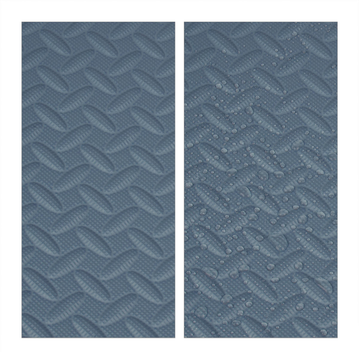 8XBODENSCHUTZMATTE - Grau, Kunststoff (60/60cm) - Relaxdays