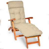 DECKCHAIRAUFLAGE Flair DC 200/50/8cm Natur - Naturfarben, Textil (50/8/200cm) - Beautissu 