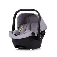 BABYSCHALE Pearl 40-85 cm grau i-Size, Sonnendach, 3-Punkt-Gurt, verstellbare Kopfstütze, Tragegriff - Grau, Kunststoff (43/56/60cm) - Chipolino