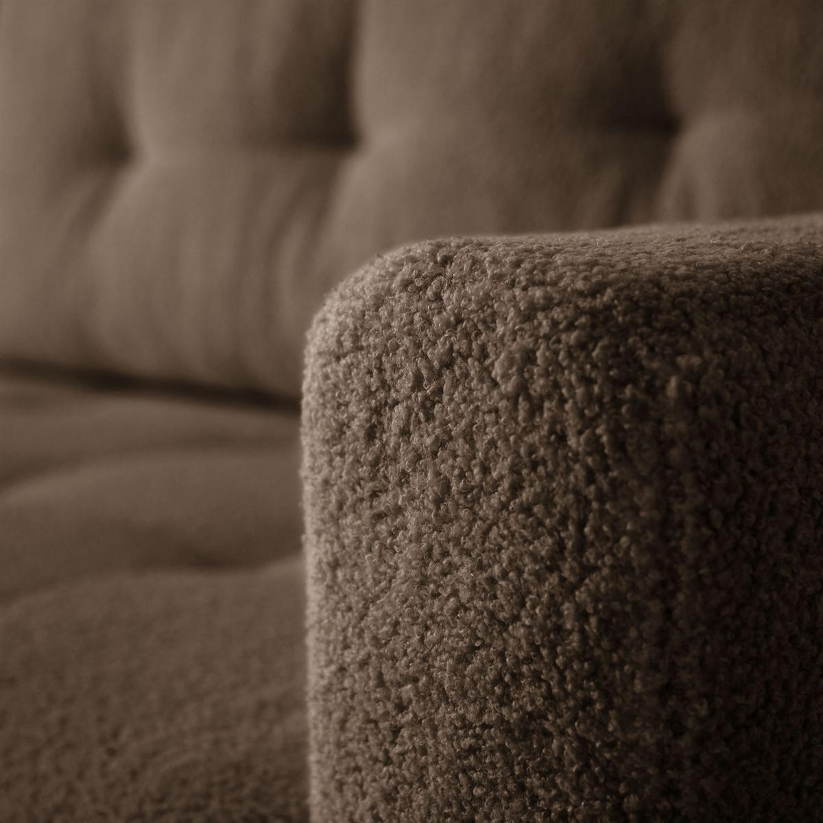 ECKSOFA Viola in L-Form, braun, Lammfelloptik, 261 x 143 cm mit Schlaffunktion und Bettkasten - Braun, Textil (261/143cm) - Margaret Hadas24