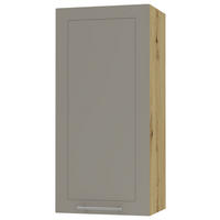 KÜCHENHÄNGESCHRANK Kvantum W4/45 Beige Matt / Eiche Artisan Matt 45 / 32,5 / 96cm - Beige/Eiche Artisan, Holz/Holzwerkstoff (45/96/32.5cm) - Feldmann-Wohnen