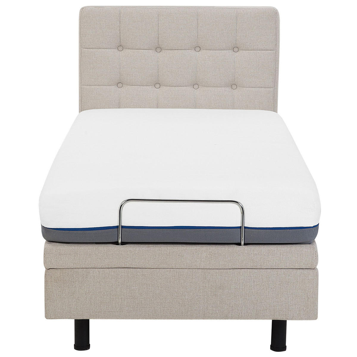 POLSTERBETT 80/200cm Beige Duke - Beige, Textil (80/200cm) - Beliani