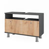 WASCHBECKENUNTERSCHRANK Fynn Anthrazit/Goldkraft Eiche 80.2 x 54 cm mit Schublade - Honigeiche/Anthrazit, Holzwerkstoff (80.2/54/32cm) - Vicco