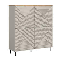 HIGHBOARD Campus Kaschmir 124/40/135 cm - Beige, Holzwerkstoff (124/135/40cm) - Xonox
