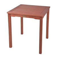 GARTENTISCH Uppsal Terrassentisch - Braun, Holz (70/70/75cm) - DELUKE