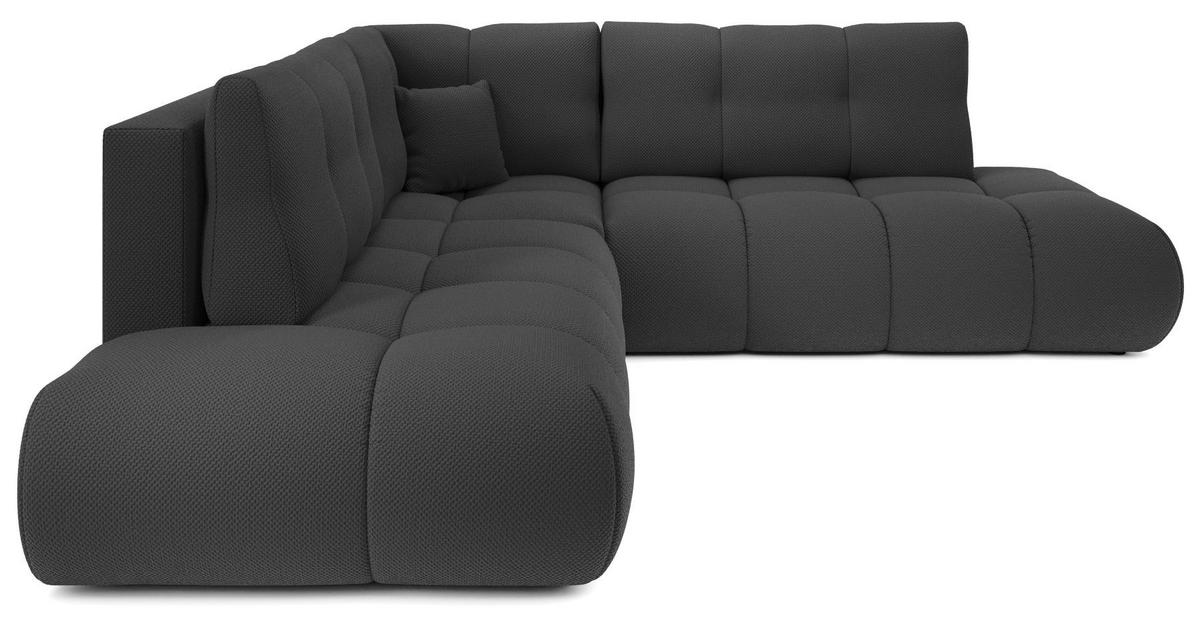 ECKSOFA Grafit SOHI Curio 97 Ausziehbar Mit Schlaffunktion - Graphitfarben, Textil (266.5/266.5cm) - Sepro Meble