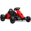 KINDER-ELEKTRO GOKART Drift Kart Verstellbarer Sitz 24 V 6-18km/h - Rot, Kunststoff (115/77/55.5cm) - AIYAPLAY