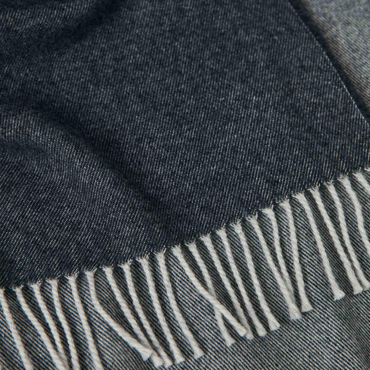 WOHNDECKEN Unisex LOGO THROW Grau Wolle - Grau, Textil (100/10/170cm) - GANT