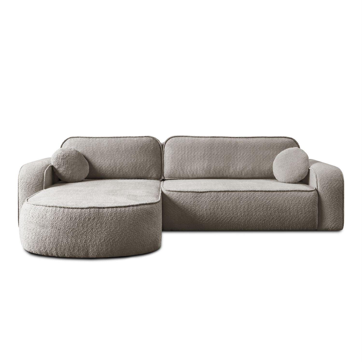 Eckcouch VENUS II mit Bettkasten, Coral 50 - Beige, Textil (275/178cm) - Lookway